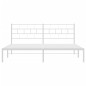 vidaXL Estructura de cama de metal con cabecero blanco 180x200 cm vidaXL Estructura de cama de metal con cabecero blanco 180x200 cm