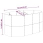 vidaXL Jardinera arriate acero recubrimiento polvo marrón 152x80x68 cm vidaXL Jardinera arriate acero recubrimiento polvo marrón 152x80x68 cm