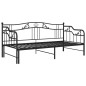 vidaXL Estructura de sofá cama extraíble de metal negro 90x200 cm vidaXL Estructura de sofá cama extraíble de metal negro 90x200 cm