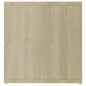vidaXL Muebles de salón 2 pzas madera ingeniería blanco y roble Sonoma