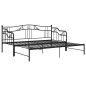 vidaXL Estructura de sofá cama extraíble de metal negro 90x200 cm vidaXL Estructura de sofá cama extraíble de metal negro 90x200 cm