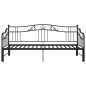 vidaXL Estructura de sofá cama extraíble de metal negro 90x200 cm vidaXL Estructura de sofá cama extraíble de metal negro 90x200 cm