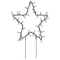 vidaXL Estrella de luz decorativa Navidad con estacas 50 LED 29 cm vidaXL Estrella de luz decorativa Navidad con estacas 50 LED 29 cm