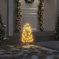 vidaXL Árbol de Navidad lde uces con estacas 3 uds 50 LED 30 cm