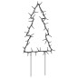 vidaXL Árbol de Navidad lde uces con estacas 3 uds 50 LED 30 cm vidaXL Árbol de Navidad lde uces con estacas 3 uds 50 LED 30 cm