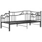 vidaXL Estructura de sofá cama extraíble de metal negro 90x200 cm vidaXL Estructura de sofá cama extraíble de metal negro 90x200 cm