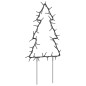 vidaXL Árbol de Navidad lde uces con estacas 3 uds 50 LED 30 cm vidaXL Árbol de Navidad lde uces con estacas 3 uds 50 LED 30 cm