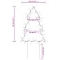 vidaXL Árbol de Navidad lde uces con estacas 3 uds 50 LED 30 cm vidaXL Árbol de Navidad lde uces con estacas 3 uds 50 LED 30 cm