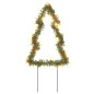 vidaXL Árbol de Navidad lde uces con estacas 3 uds 50 LED 30 cm vidaXL Árbol de Navidad lde uces con estacas 3 uds 50 LED 30 cm