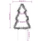 vidaXL Árbol de Navidad lde uces con estacas 3 uds 50 LED 30 cm vidaXL Árbol de Navidad lde uces con estacas 3 uds 50 LED 30 cm