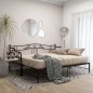 vidaXL Estructura de sofá cama extraíble de metal negro 90x200 cm vidaXL Estructura de sofá cama extraíble de metal negro 90x200 cm