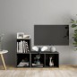 vidaXL Muebles de salón 2 piezas madera de ingeniería gris brillo