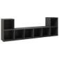 vidaXL Muebles de salón 4 pzas madera ingeniería gris 72x35x36,5 cm vidaXL Muebles de salón 4 pzas madera ingeniería gris 72x35x36,5 cm
