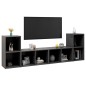 vidaXL Muebles de salón 4 pzas madera ingeniería gris 72x35x36,5 cm vidaXL Muebles de salón 4 pzas madera ingeniería gris 72x35x36,5 cm