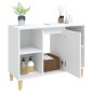 vidaXL Armario para lavabo madera contrachapada blanco 80x33x60 cm vidaXL Armario para lavabo madera contrachapada blanco 80x33x60 cm