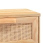 vidaXL Mesa de centro madera contrachapada y pino marrón 80x40x30 cm