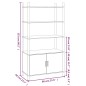 vidaXL Aparador de madera contrachapada 80x40x153 cm vidaXL Aparador de madera contrachapada 80x40x153 cm