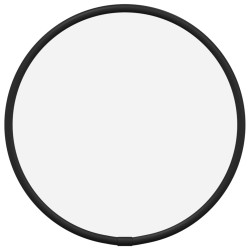 vidaXL Espejo de pared redondo negro Ø20 cm
