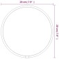vidaXL Espejo de pared redondo negro Ø20 cm vidaXL Espejo de pared redondo negro Ø20 cm