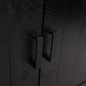 vidaXL Aparador de madera maciza de pino negro 75x35x70 cm