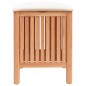 vidaXL Taburete de baño madera maciza de nogal 40,5x40x52 cm vidaXL Taburete de baño madera maciza de nogal 40,5x40x52 cm
