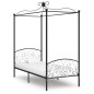 vidaXL Estructura de cama con dosel metal negro 90x200 cm vidaXL Estructura de cama con dosel metal negro 90x200 cm