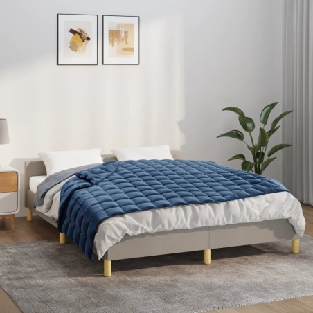 vidaXL Manta con peso tela azul 150x200 cm 11 kg