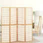 vidaXL Biombo plegable con 4 paneles estilo japonés 160x170 cm vidaXL Biombo plegable con 4 paneles estilo japonés 160x170 cm