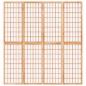 vidaXL Biombo plegable con 4 paneles estilo japonés 160x170 cm vidaXL Biombo plegable con 4 paneles estilo japonés 160x170 cm