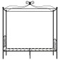 vidaXL Estructura de cama con dosel metal negro 90x200 cm vidaXL Estructura de cama con dosel metal negro 90x200 cm