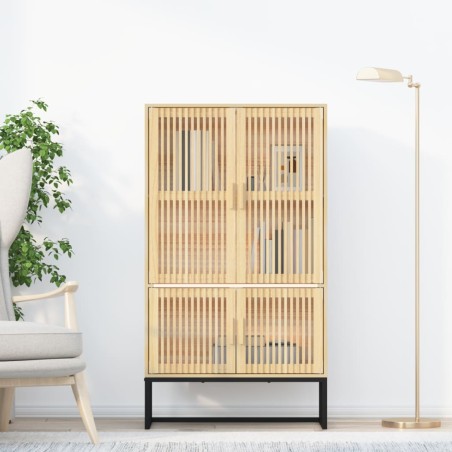 vidaXL Aparador alto madera contrachapada 70x35x125 cm