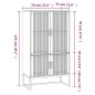 vidaXL Aparador alto madera contrachapada 70x35x125 cm vidaXL Aparador alto madera contrachapada 70x35x125 cm