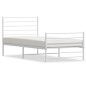 vidaXL Estructura cama metal con cabecero y pie cama blanca 80x200 cm vidaXL Estructura cama metal con cabecero y pie cama blanca 80x200 cm