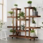 vidaXL Soporte de flores con ruedas madera maciza abeto 110x25x115 cm vidaXL Soporte de flores con ruedas madera maciza abeto 110x25x115 cm