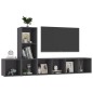 vidaXL Muebles de salón 3 piezas madera de ingeniería gris vidaXL Muebles de salón 3 piezas madera de ingeniería gris