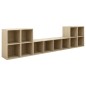 vidaXL Muebles de salón 5 piezas madera de ingeniería roble Sonoma