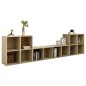 vidaXL Muebles de salón 5 piezas madera de ingeniería roble Sonoma