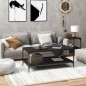 vidaXL Mesa de centro madera contrachapada negro 80x50x40 cm vidaXL Mesa de centro madera contrachapada negro 80x50x40 cm