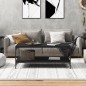 vidaXL Mesa de centro madera contrachapada negro 80x50x40 cm vidaXL Mesa de centro madera contrachapada negro 80x50x40 cm