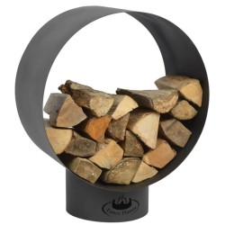 Esschert Design Almacenamiento de leña redondo FF282