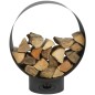 Esschert Design Almacenamiento de leña redondo FF282