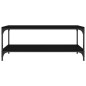 vidaXL Mesa de centro madera contrachapada negro 80x50x40 cm vidaXL Mesa de centro madera contrachapada negro 80x50x40 cm