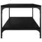 vidaXL Mesa de centro madera contrachapada negro 80x50x40 cm vidaXL Mesa de centro madera contrachapada negro 80x50x40 cm
