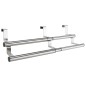 HI Colgador de paños de cocina extensible plateado HI Colgador de paños de cocina extensible plateado