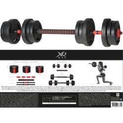 XQ Max Juego de pesas y mancuernas 3 en 1 20 kg