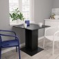 vidaXL Mesa de comedor de madera contrachapada negro 80x80x75 cm vidaXL Mesa de comedor de madera contrachapada negro 80x80x75 cm