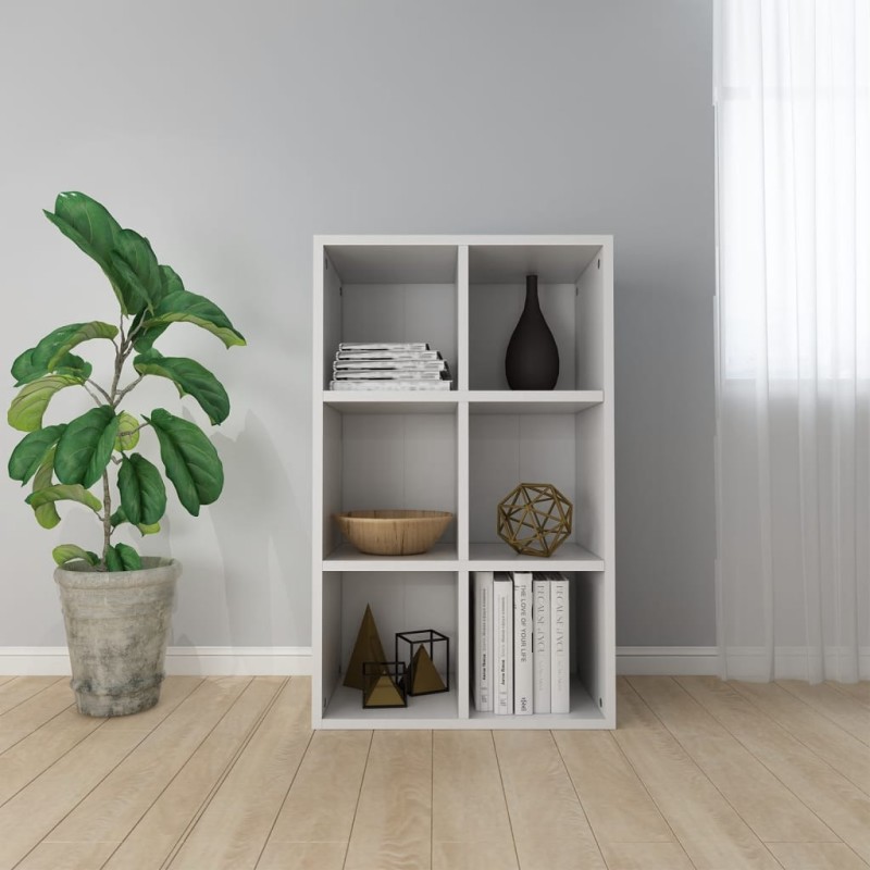 vidaXL Estantería/Aparador madera de ingeniería blanco 66x30x98 cm vidaXL Estantería/Aparador madera de ingeniería blanco 66x30x98 cm