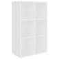 vidaXL Estantería/Aparador madera de ingeniería blanco 66x30x98 cm vidaXL Estantería/Aparador madera de ingeniería blanco 66x30x98 cm