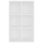 vidaXL Estantería/Aparador madera de ingeniería blanco 66x30x98 cm vidaXL Estantería/Aparador madera de ingeniería blanco 66x30x98 cm