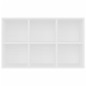 vidaXL Estantería/Aparador madera de ingeniería blanco 66x30x98 cm vidaXL Estantería/Aparador madera de ingeniería blanco 66x30x98 cm
